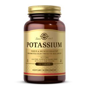 Potassium - 100 tabs Solgar dsn_29378 фото