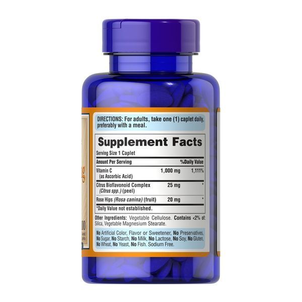 Вітамін C з біофлавоноїдами та шипшиною Puritan's Pride (Vitamin C with bioflavonoids & rose hips) 1000 мг dsn_31612 фото