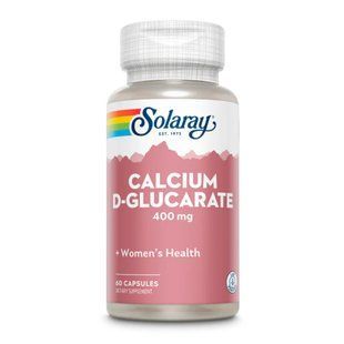 Calcium D-Glucarate 400mg - 60 caps Solaray dsn_26895 фото