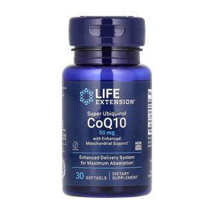Super Ubiquinol CoQ10 with Enhanced Mitochondrial Support 50 mg - 30 softgels dsn_28014 фото