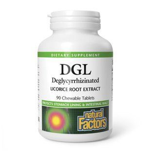 DGL 400mg - 90 tabs Natural Factors dsn_28902 фото