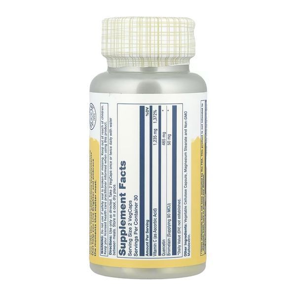 Quercetin Bromelain & Vitamin C - 60 vcaps dsn_31938 фото