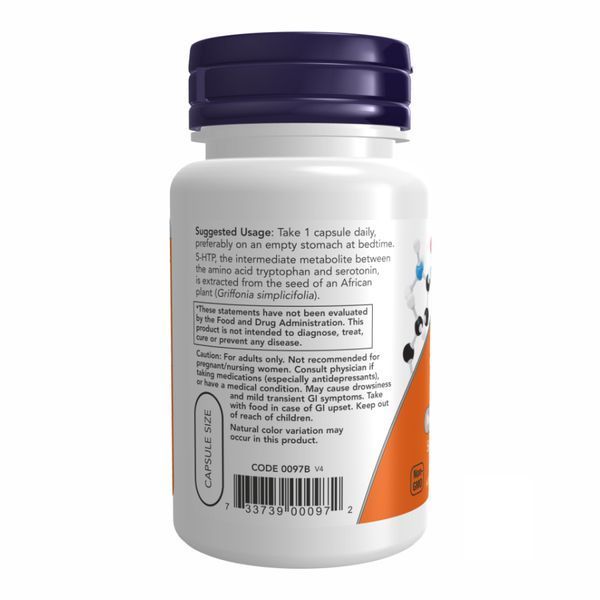 5-HTP 50mg - 90 vcaps Now Food 5-HTP Now Foods 50 мг (90 капсул) &mdash; Сон та настрій dsn_22380 фото