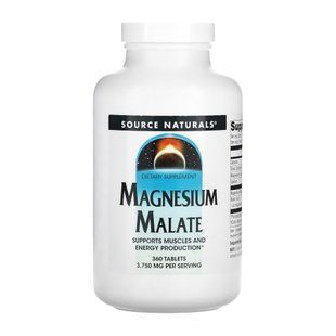 Магний малат, Magnesium Malate, Source Naturals, 1250mg, 360 шт  dsn_27327 фото