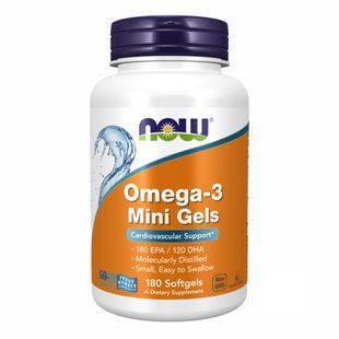 Omega-3 Mini Gels 500 mg - 180 sgels dsn_18402 фото