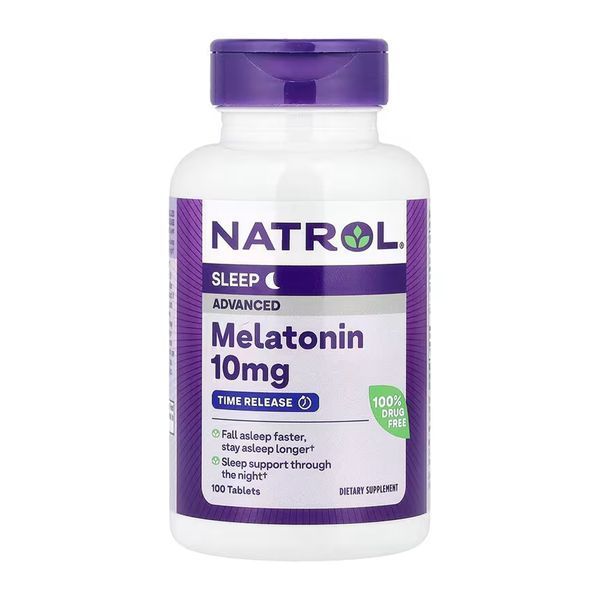 Advanced Sleep Melatonin 10mg - 100 tabs NATROL dsn_31441 фото