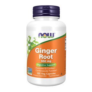 Ginger Root 550mg - 100 vcaps Now Foods dsn_26389 фото