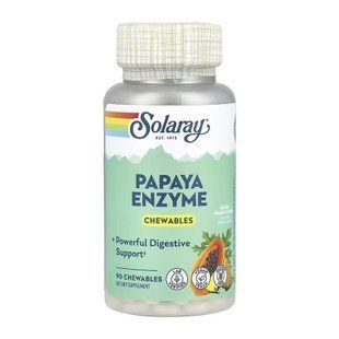Papaya Enzyme - 90 chewables Solaray dsn_30937 фото