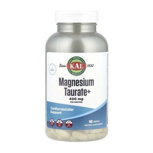 Таурат магния + KAL (Magnesium Taurate+) 400 мг 180 таблеток dsn_29857 фото