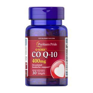 Q-SORB&trade; Co Q-10 400mg - 30 softgels Puritans Pride dsn_29744 фото