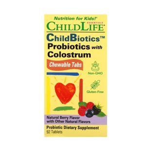 Probiotics with Colostrum Chewable - 90 tabs Natural Berry dsn_28410 фото