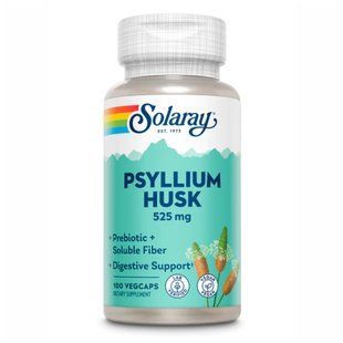 Psyllium Husk 525mg - 100 vcaps Solaray dsn_23536 фото