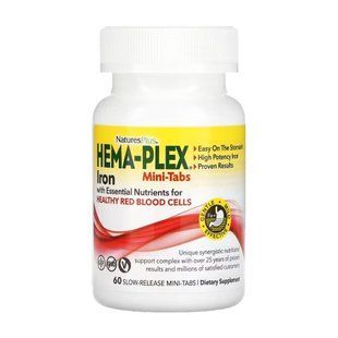 Hema-Plex - 60 mini-tabs Nature's Plus dsn_29606 фото