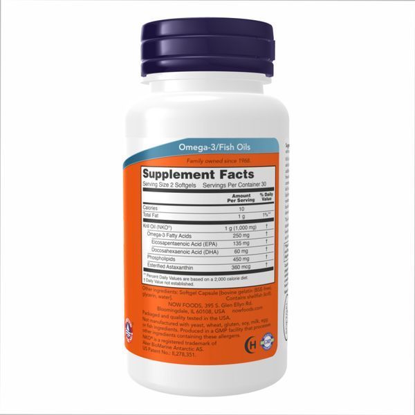 Krill Oil 500 mg - 60 sgels Now Foods / Масло Крыля (Neptune Krill Oil) dsn_22537 фото