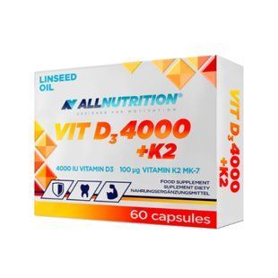 Vit D3 4000 + K2 - 60caps dsn_13645 фото