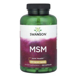 MSM 500mg - 250 caps Swanson dsn_29252 фото