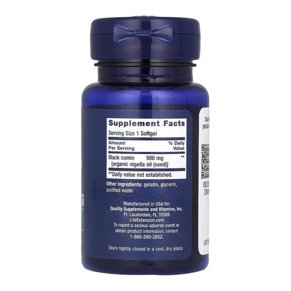 Black Cumin Seed Oil - 60 softgels Life Extension dsn_26299 фото