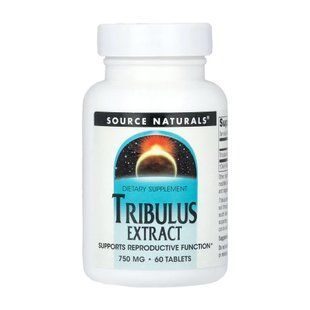 Витамины для мужчин Трибулус экстракт, Tribulus, Source Naturals, 750 мг, 60 табл. dsn_29788 фото