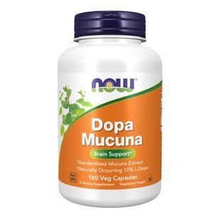 Мукуна Жгучая (Дофамин) Now Foods Dopa Mucuna 180 вегетарианских капсул dsn_22559 фото