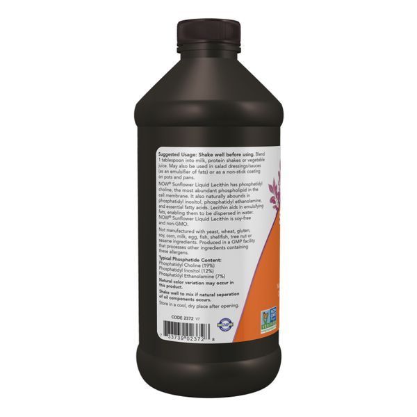 Лецитин Now Foods (Sunflower Lecithin) 473 мл dsn_22549 фото