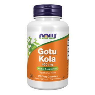 Gotu Kola 450mg - 100 vcaps Now Foods dsn_22573 фото
