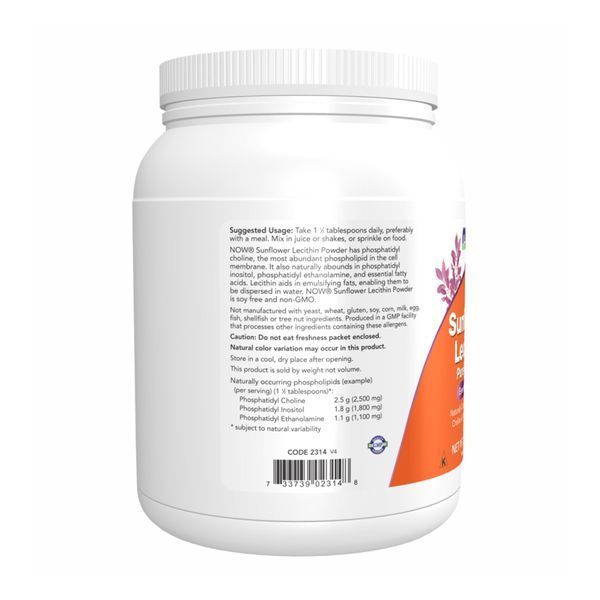 Подсолнечный лецитин Now Foods Sunflower Lecithin, 454 грамм dsn_24128 фото