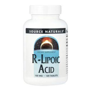 R-ліпоєва кислота (R-lipoic acid) 100 мг 120 таблеток dsn_33340 фото