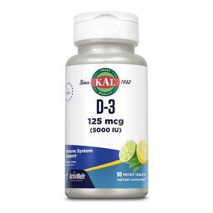 D-3 5000 IU 125mcg - 90 tabs Lemon Lime dsn_26107 фото