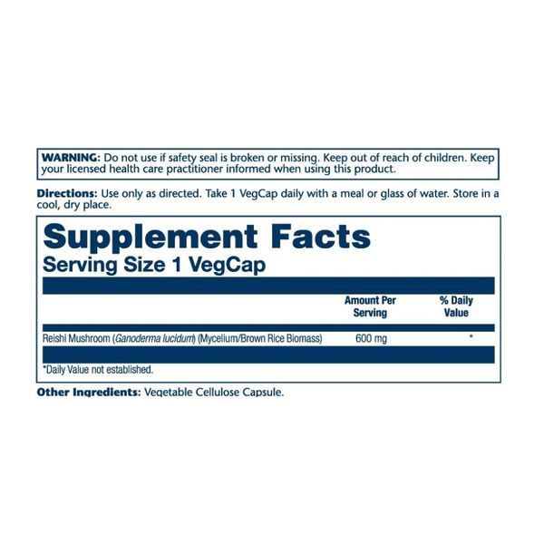 Reishi Mushroom 600mg - 100ct dsn_26587 фото