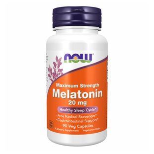 Мелатонін NOW Melatonin 20 мг вег. капсули №90 dsn_26008 фото