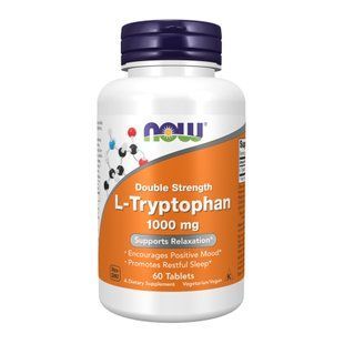 L-Tryptophan Double Strength 1000mg - 60 tabs Now Foods / L-Триптофан (Подвійна сила) dsn_27852 фото