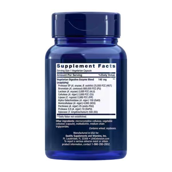 Enhanced Super Digestive Enzymes - 60 veg caps Life Extension dsn_27303 фото