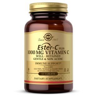 Естер-С із вітаміном С Solgar (Ester-C Plus Vitamin C) 60 таблеток dsn_25441 фото