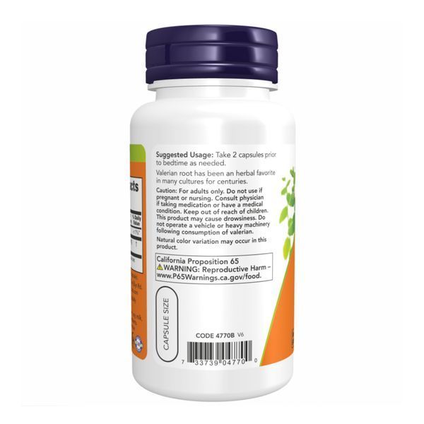 Valerian Root 500mg - 250 vcap Корінь Валеріани Now Foods (250 капсул) &mdash; Для сну dsn_25620 фото