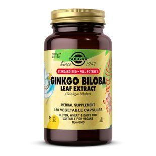 Гінкго білоба Solgar SFP Ginkgo Biloba Leaf Extract 180 vcaps dsn_29358 фото