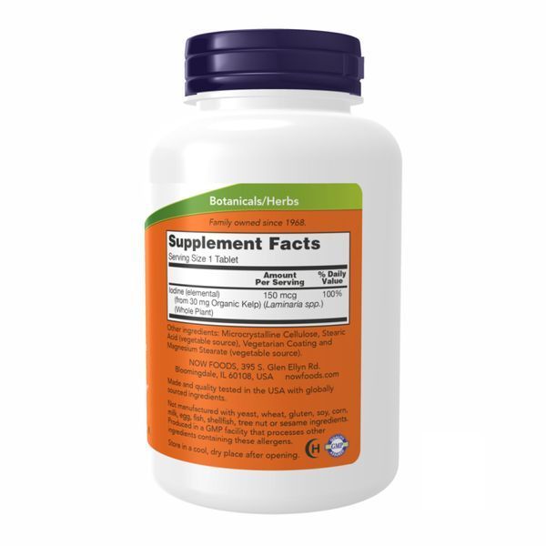 Kelp 150 mcg - 200 tabs Now Foods dsn_18422 фото