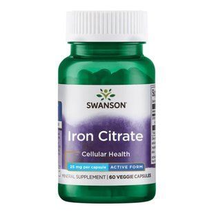 Iron Citrate 25mg - 60veg caps dsn_9218 фото