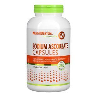 Аскорбат Натрия NutriBiotic Sodium Ascorbate 250 капсул dsn_26025 фото