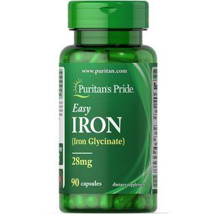 Easy Iron 28 mg (Iron Glycinate) - 90 Capsules dsn_7279 фото