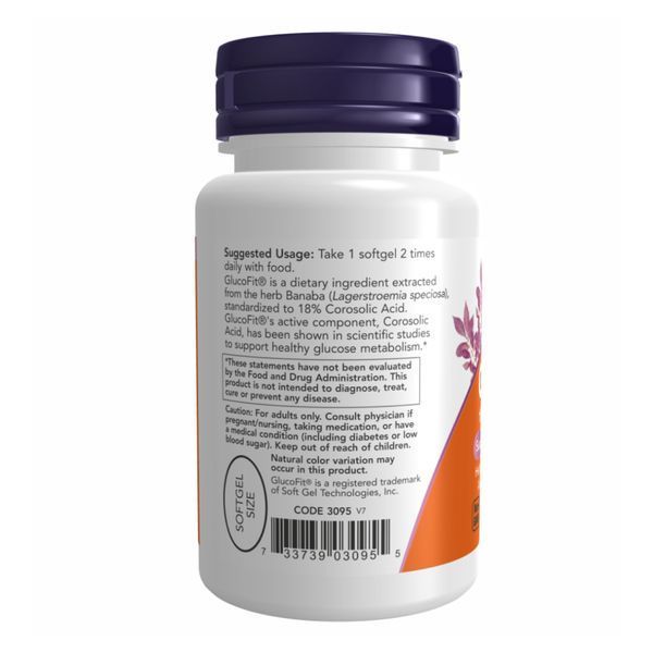 Glucofit(R) - 60 sgels Now Foods dsn_25624 фото
