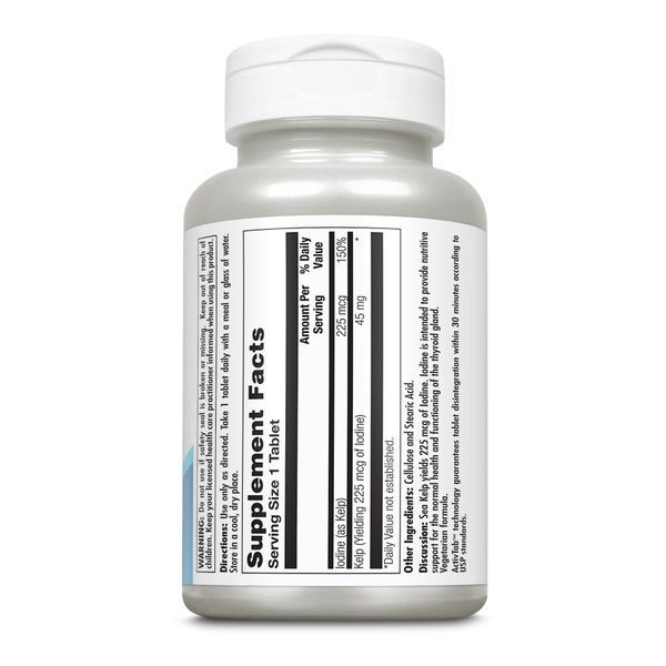 Kelp Iodine 225mcg - 250 tabs KAL dsn_26624 фото
