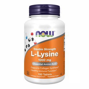 L-Lysine 1000mg - 100 tabs Now Foods dsn_18309 фото