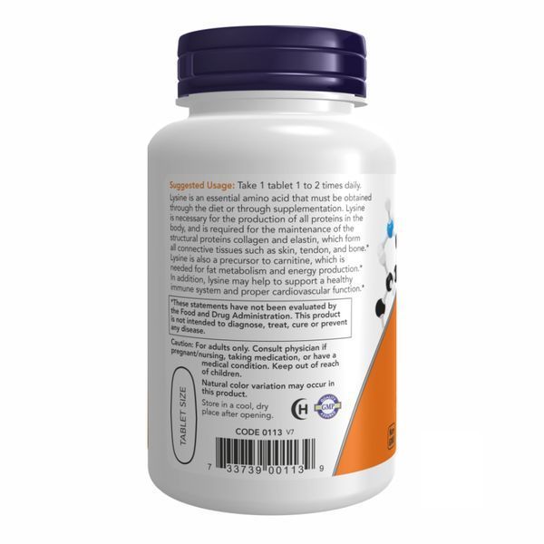 L-Lysine 1000mg - 100 tabs Now Foods dsn_18309 фото