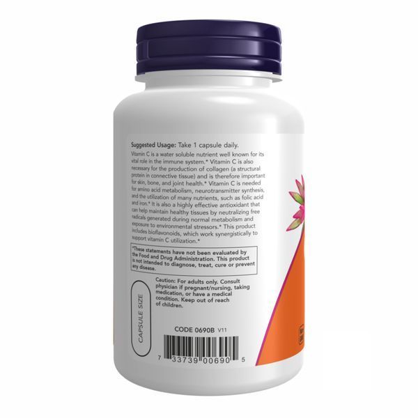 Вітамін С NOW Foods Vitamin C-1000 250 таблеток dsn_18354 фото
