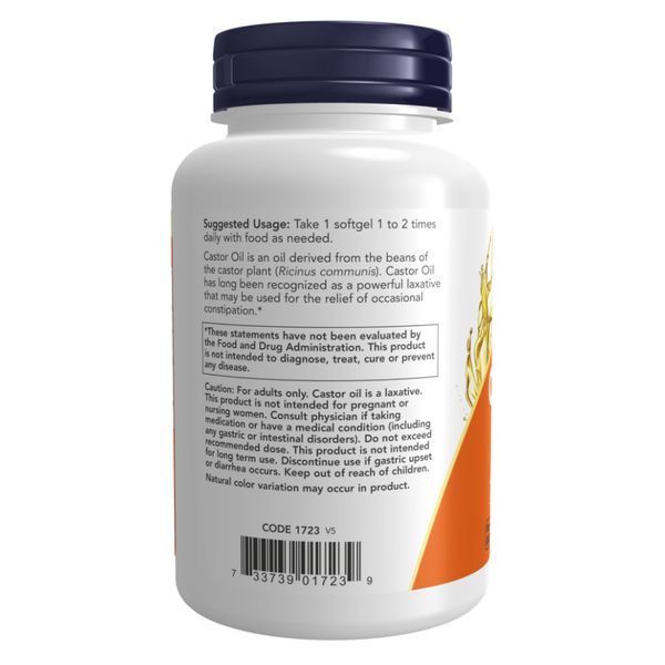 Castor Oil 650mg - 120 sgels dsn_24368 фото