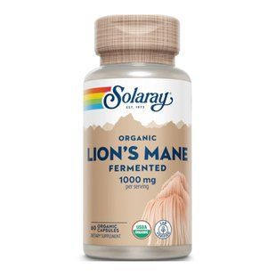 Organic Lion's Mane Fermented 1000mg - 60 caps dsn_26576 фото