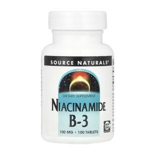 Niacinamide B-3 100 mg - 100 tabs Source Naturals dsn_31355 фото