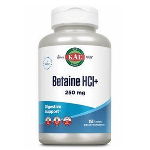 Betaine HCl Plus 250mg - 250 tabs dsn_23523 фото