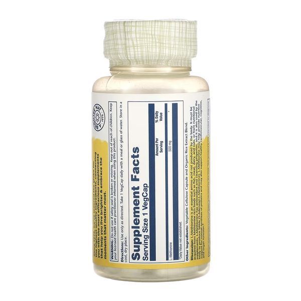 L-Methionine 500mg - 30 vcaps dsn_31947 фото