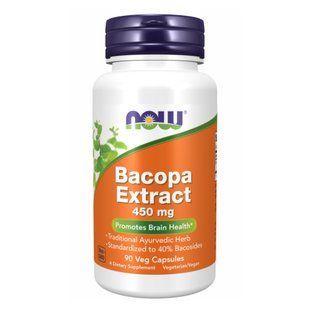 Bacopa Extract 450 mg - 90 vcaps Now Foods / Екстракт Бакопи dsn_23502 фото
